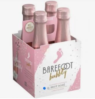 Barefoot - Bubbly Brut Rose NV (4 pack 187ml)
